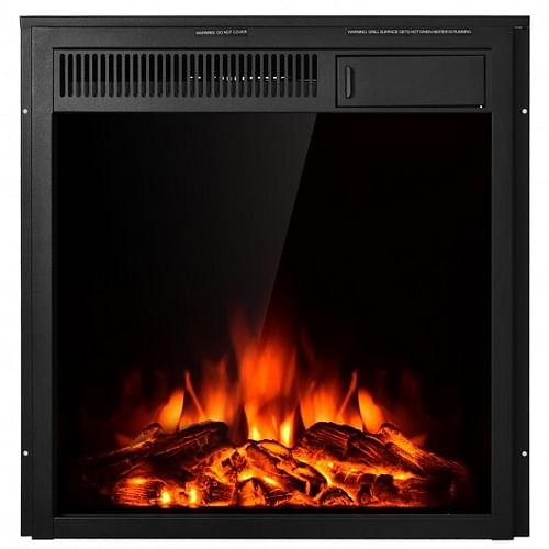 22.5 Inch Electric Fireplace Insert Freestanding and Recessed Heater - Free Shipping 