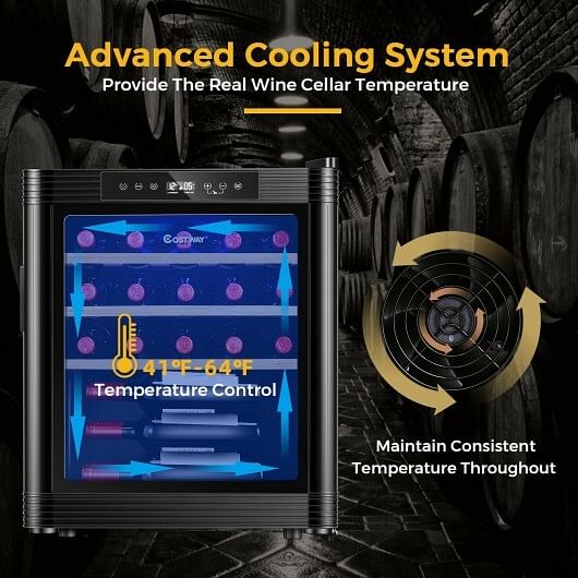 21 Bottle Compressor Wine Cooler Refrigerator with Digital Control - Free Shipping 