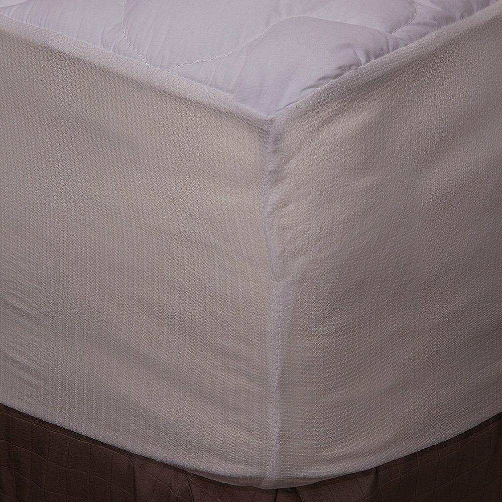 King size Plush Bamboo Baffle Box Stitch Mattress Pad / Topper - Free Shipping 