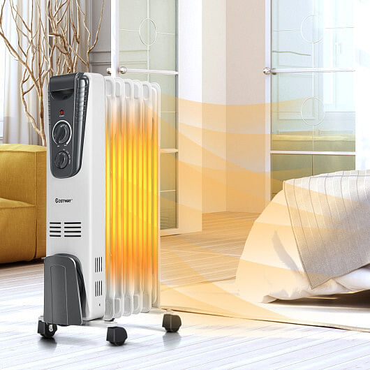 1500W Electric Space Heater with Adjustable Thermostat - Free Shipping