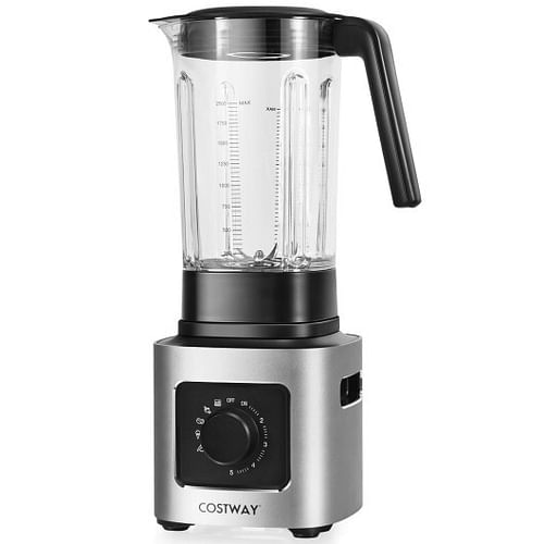 1500W 5-Speed Countertop Smoothie Blender with 5 Presets and 68oz Tritan Jar-Silver - Free Shipping 