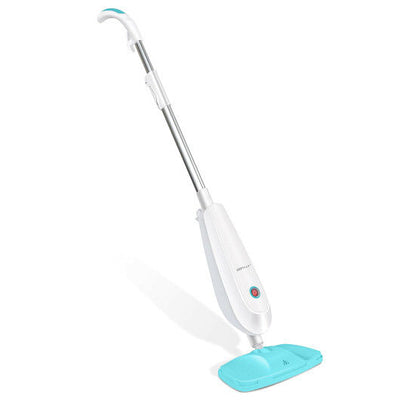 1100 W Electric Steam Mop with Water Tank for Carpet-Turquoise - Free Shipping 