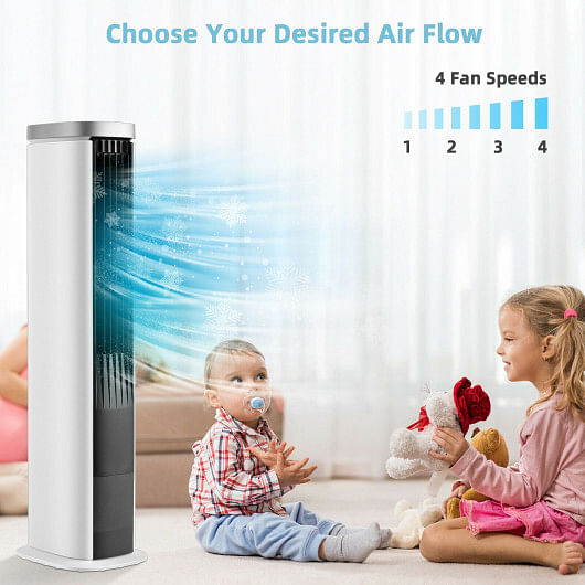 3-In-1 Portable Evaporative Air Cooler with Timer-White - Free Shipping