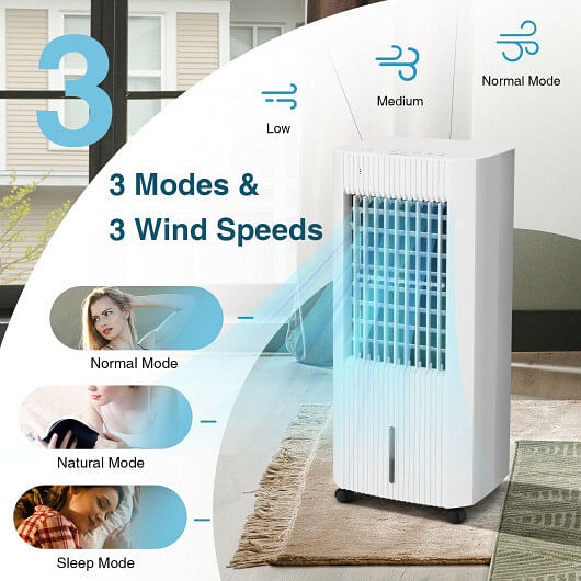 3-in-1 Evaporative Air Cooler with 3 Modes-White - Free Shipping