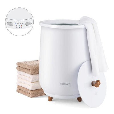 23L Large Luxury Bucket-Style Towel Warmer with Fragrant Disc Holder-White - Free Shipping 