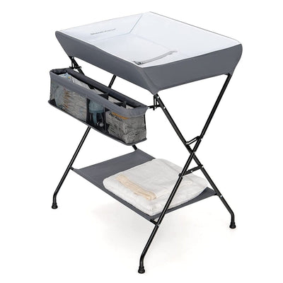 Grey Folding  Wide Nursery Diaper Baby  Changing Table - Free Shipping 