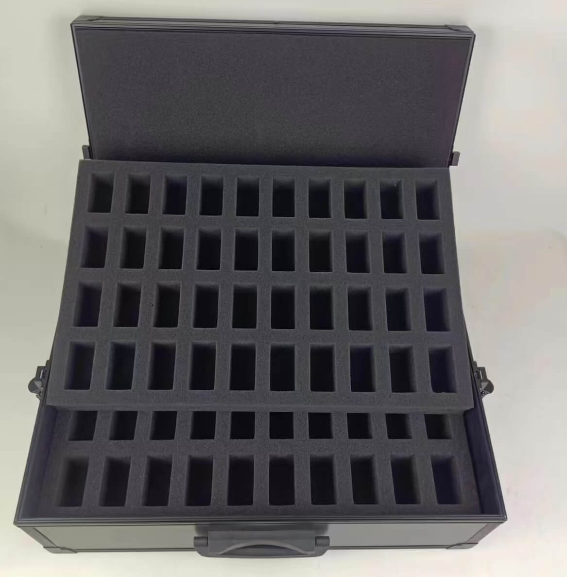 80-Slot Miniature Storage Case with Customizable Foam 