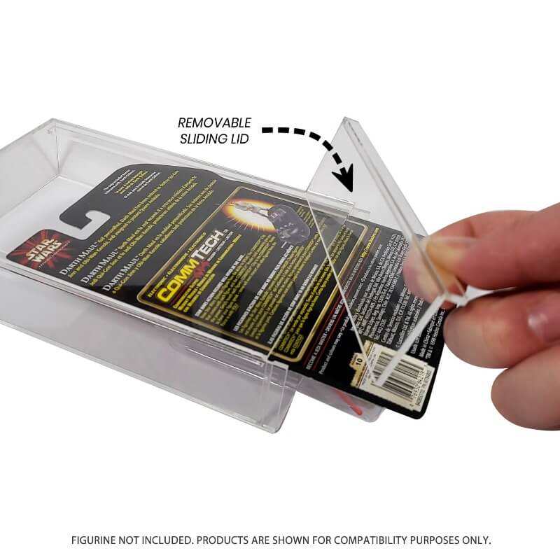 Acrylic Display Case for Star Wars & GI-Joe Carded 3.75" Action Figure Pack of 2 