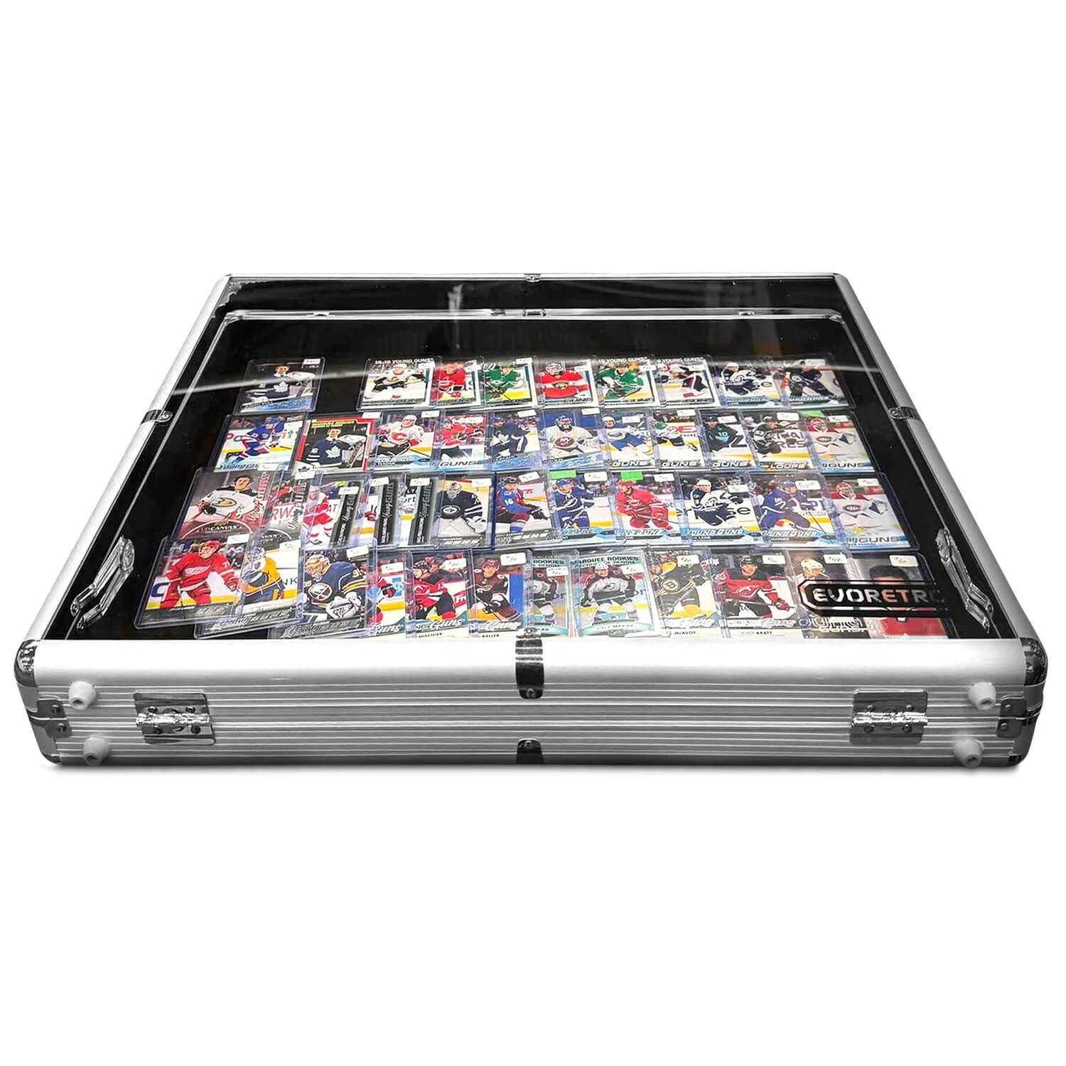 EVORETRO Aluminum Acrylic Clear Top Display Vendor Trade Show showcase 