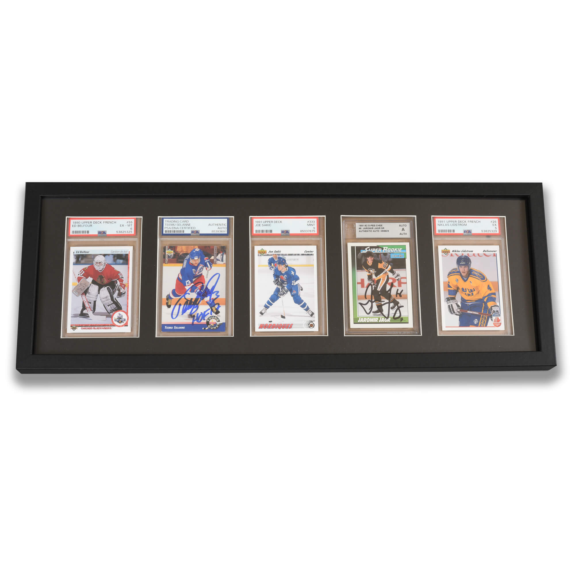 Premium PSA Graded Wooden Frame Display with UV Glass 