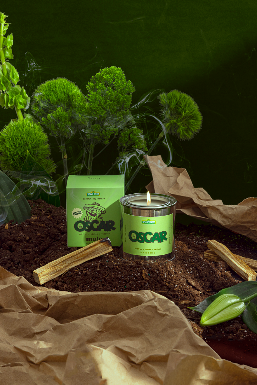 Sesame Street x Mala: Oscar | Saffron + Violet + Vetiver 