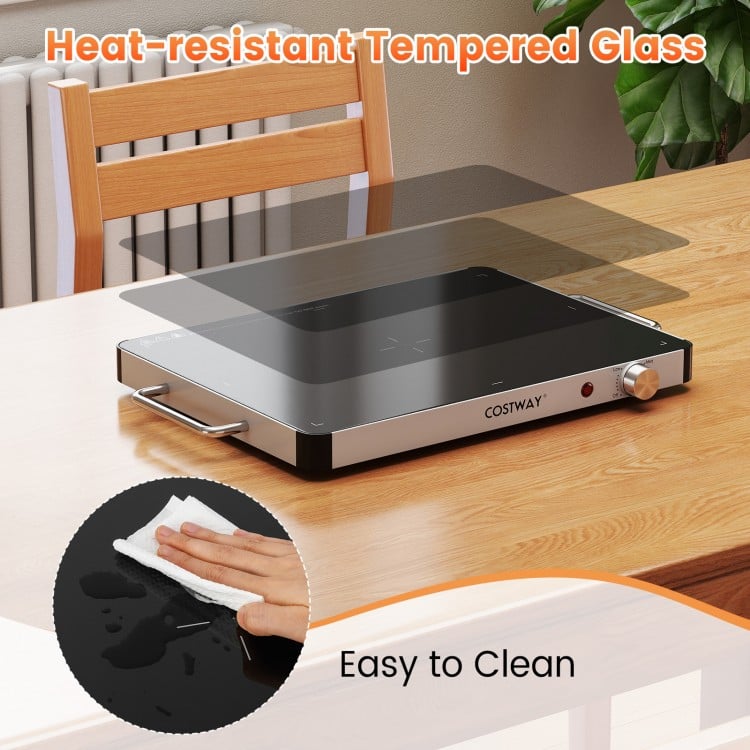Electric Warming Tray Food Warmer with Adjustable Temperature Control