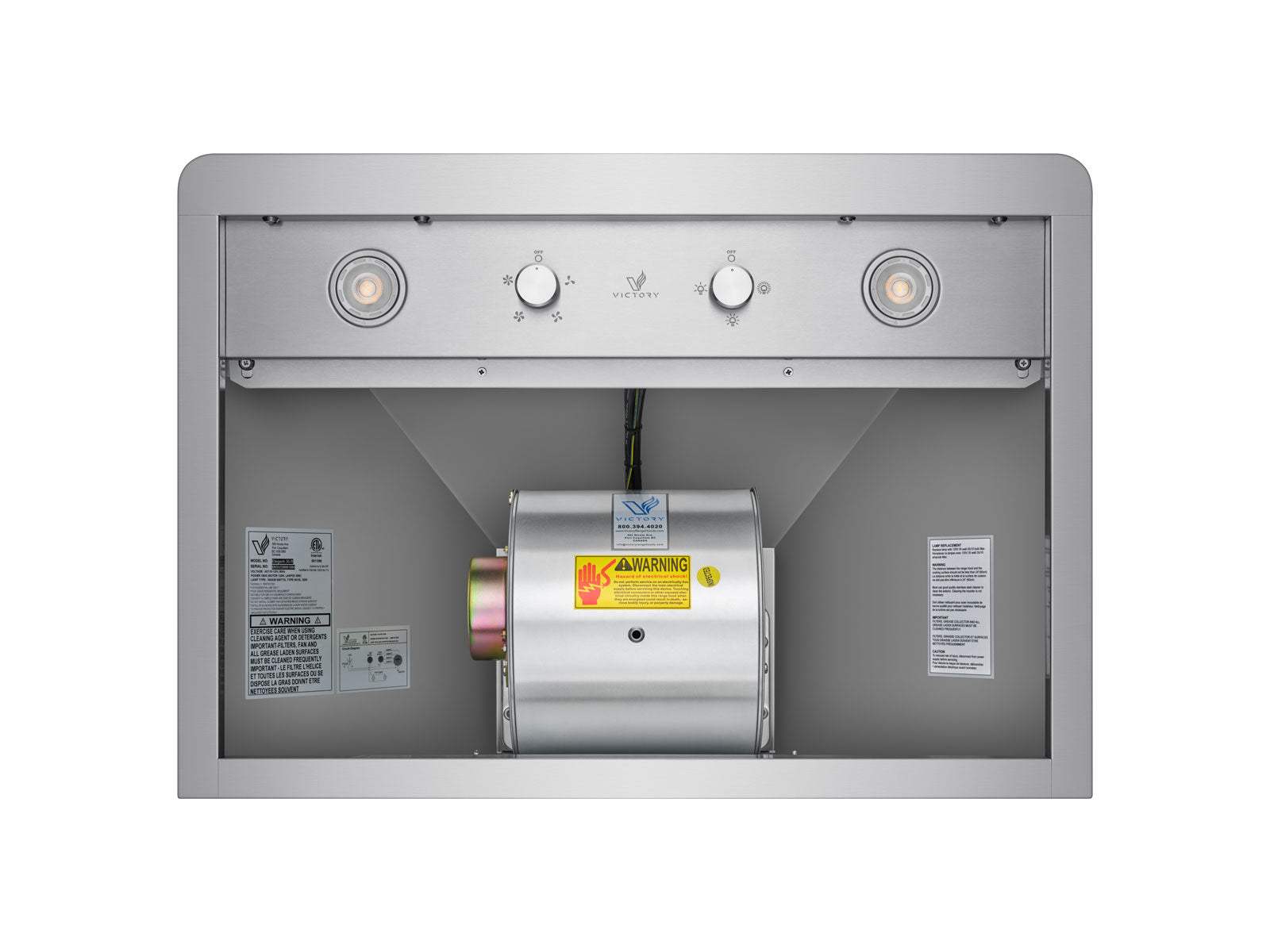 30 Inch 600 CFM Wall Mounted Range Hood - VICTORY Elegant 
