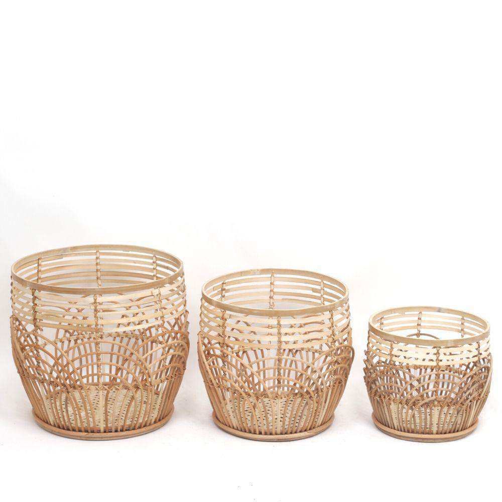 Elena Rattan Planter (Multiple Sizes) 