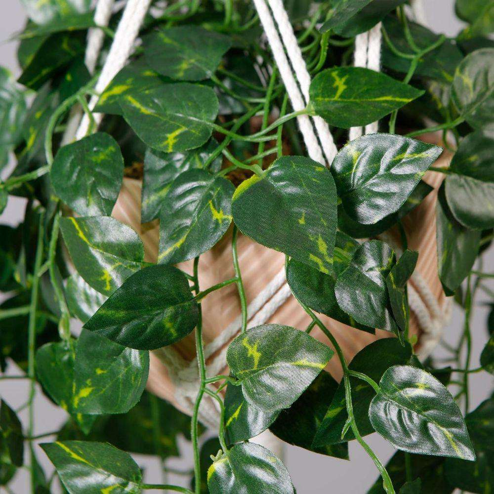 Elrey Faux Potted Macrame Hanging Plant (4.7 Feet) 