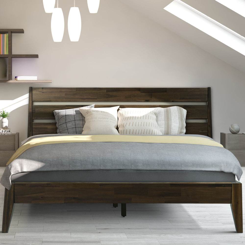 Emery Deluxe Wood Platform Bed Frame 