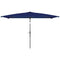 Outsunny 6.5x9.6ft Rectangle Aluminum Tilt Patio Umbrella, Garden Market Parasol, Outdoor Sunshade Canopy with Crank, Navy Blue
