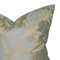 Enamel Floral Cushion Cover – Gold & Pale Green, 20