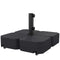 Patio Umbrella Base with Wheels & Brake Heavy Duty Outdoor Umbrella Stand Holder for for 1.5