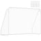 Soozier Soccer Goal, Soccer Net for Backyard, 10 x 4 ft, White