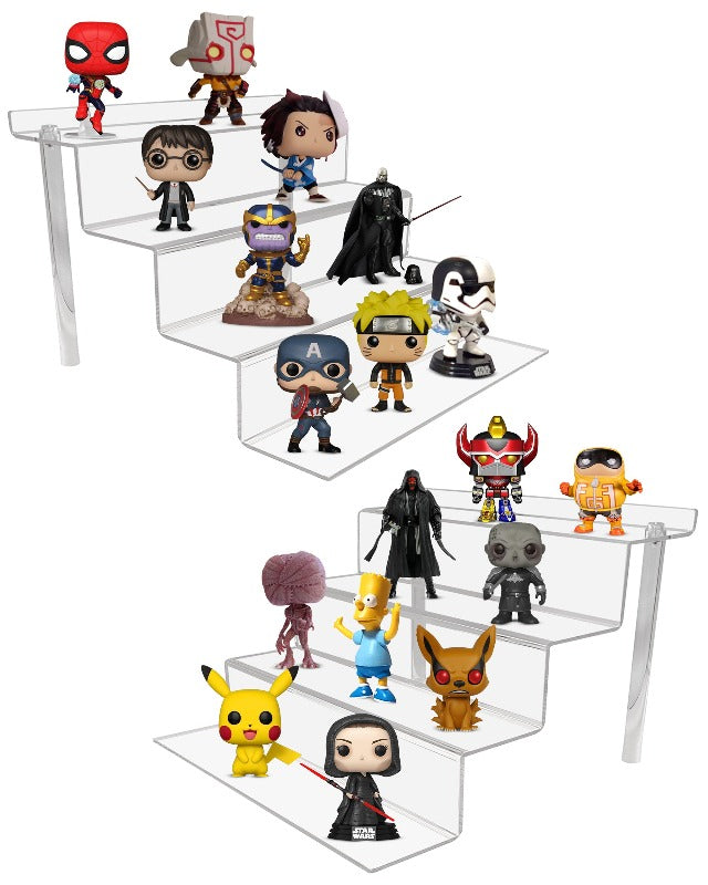 EVORETRO 4-Step Acrylic Display Stand for Action Figures | Riser RS6 Inch 
