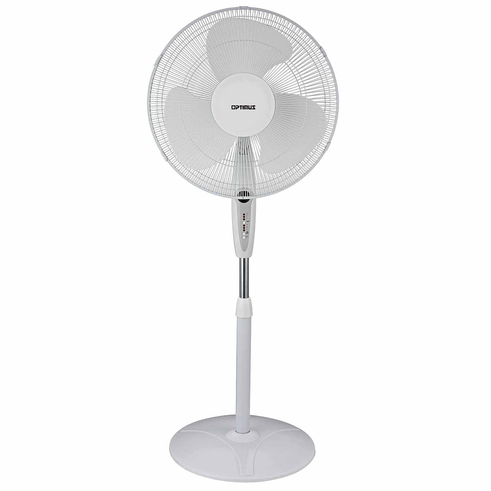 Optimus 16 in. Oscillating Stand Fan with Remote Control - Free Shipping