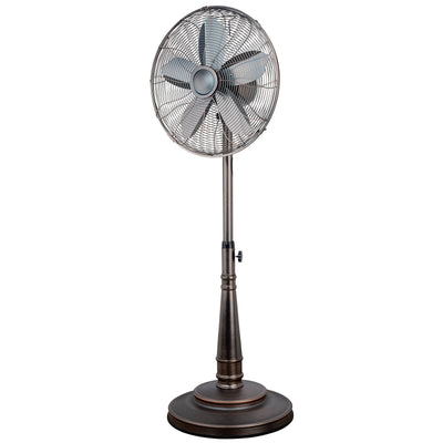 Optimus 16 Inch Retro Oscillating Stand Fan with Oil Rubbed Bronze Finish - Free Shipping 