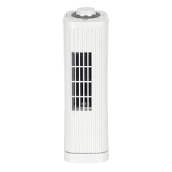 Optimus F-7348WH 14 Inch Portable Ultra-Slim Desktop Tower Fan in White - Free Shipping