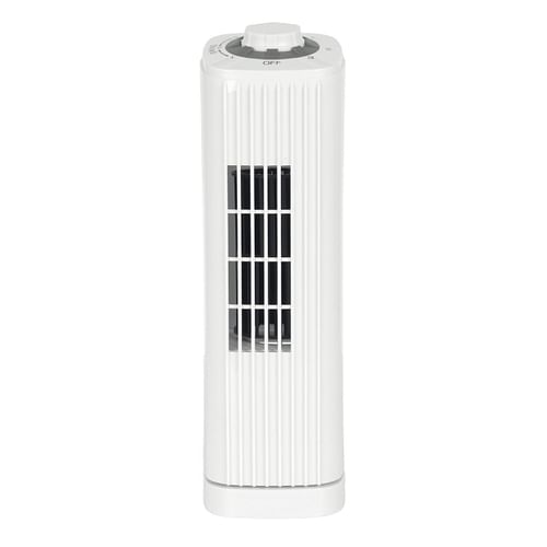 Optimus F-7348WH 14 Inch Portable Ultra-Slim Desktop Tower Fan in White - Free Shipping 