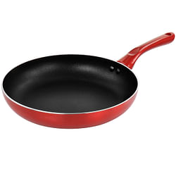 Better Chef 10in Silver Metallic Non Stick Gourmet Fry Pan in Red - Free Shipping 