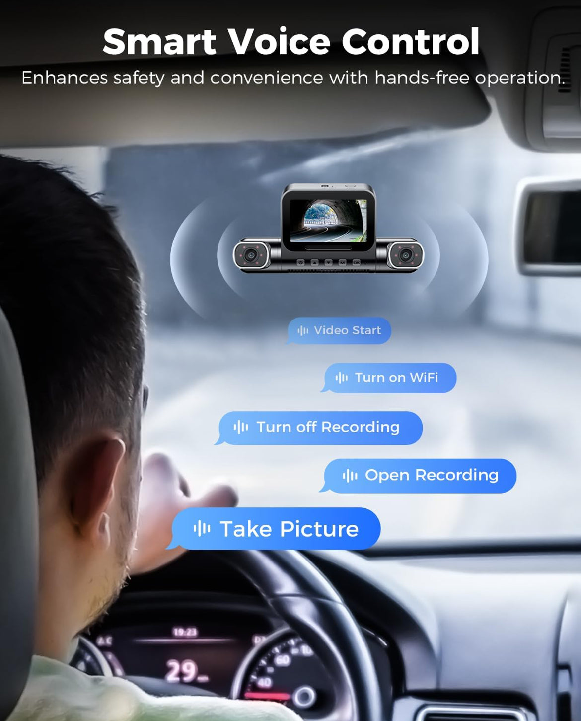 AZDOME M660 4 Channel 360° Dash Cam with 128GB eMMC, 2.5K+1K+1K+1K Dashcam 