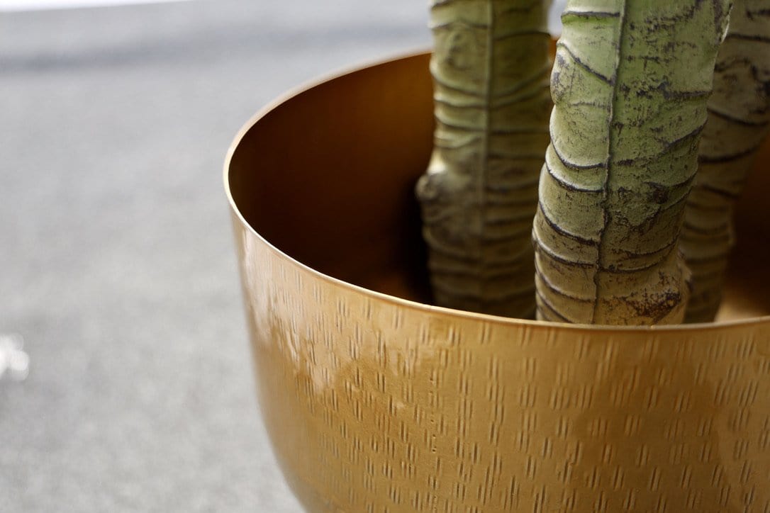 Hana - Brass Mid-Century Mushroom Planter (Multiple Sizes) 