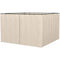 Outsunny 10' x 10' Gazebo Curtain Gazebo Sidewall Set with 4 Panels, Hooks/C-Rings Included, Beige