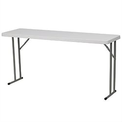 White Top Commercial Grade 60-inch Folding Table - Holds up to 330 lbs - Free Shipping 