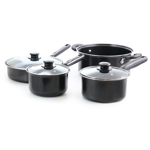 Better Chef 7 Piece Deluxe Non-Stick Cookware Set in Black - Free Shipping