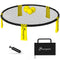 Soozier Spike Game Set, Mini Beach Games Set w/ Roundnet, 3 Balls, Pump, Carrying Bag, Portable Outdoor Games for Families