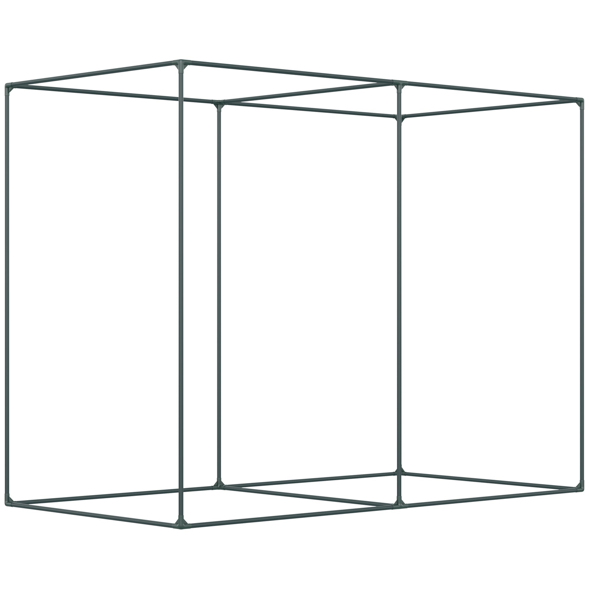 Outsunny 6.5 x 3.3ft Crop Cage, Garden Plant Protector with Single Zippered Door, Storage Bag and Ground Stakes, Green 