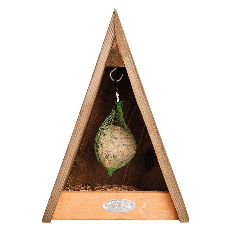 Triangle Birdfeeder. Pinewood. 