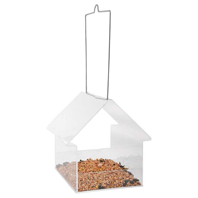 Acrylic Hanging Birdtable House, Excl. Bird Food 