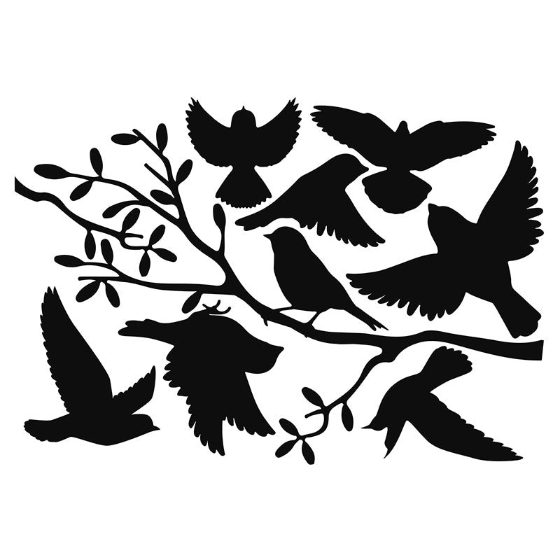 Window Stickers Birds On Twig 