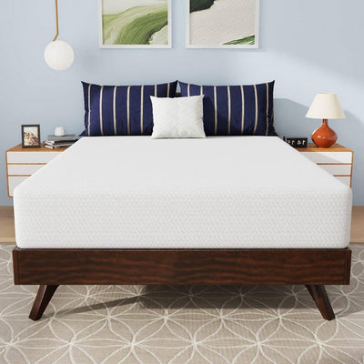 Full size 10-inch Charcoal Infused Memory Foam Mattress with Removable Cover - Free Shipping 