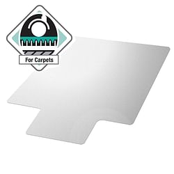 Heavy Duty 47 x 35 inch Chair Mat with Lip for Low to Medium Pile Carpet Floor - Free Shipping 