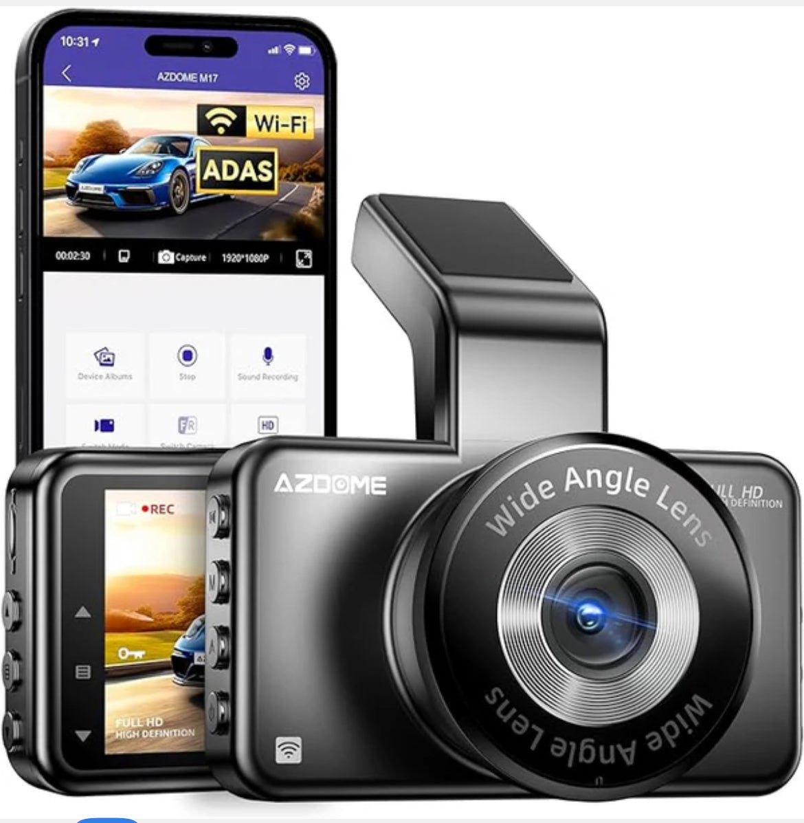 AZDOME M17 3K Front Dash Cam 