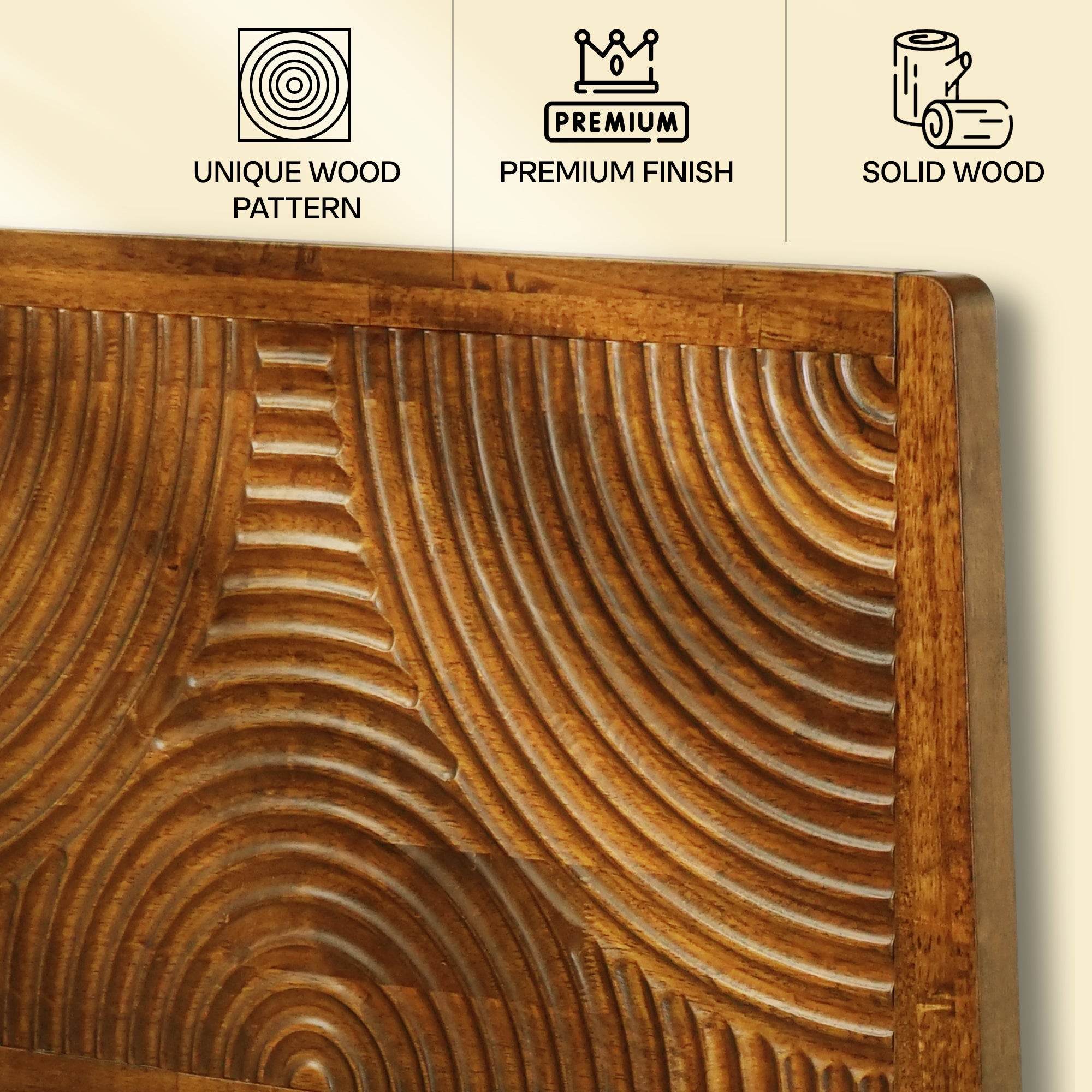 Harmony Platform Bed Frame with Headboard 