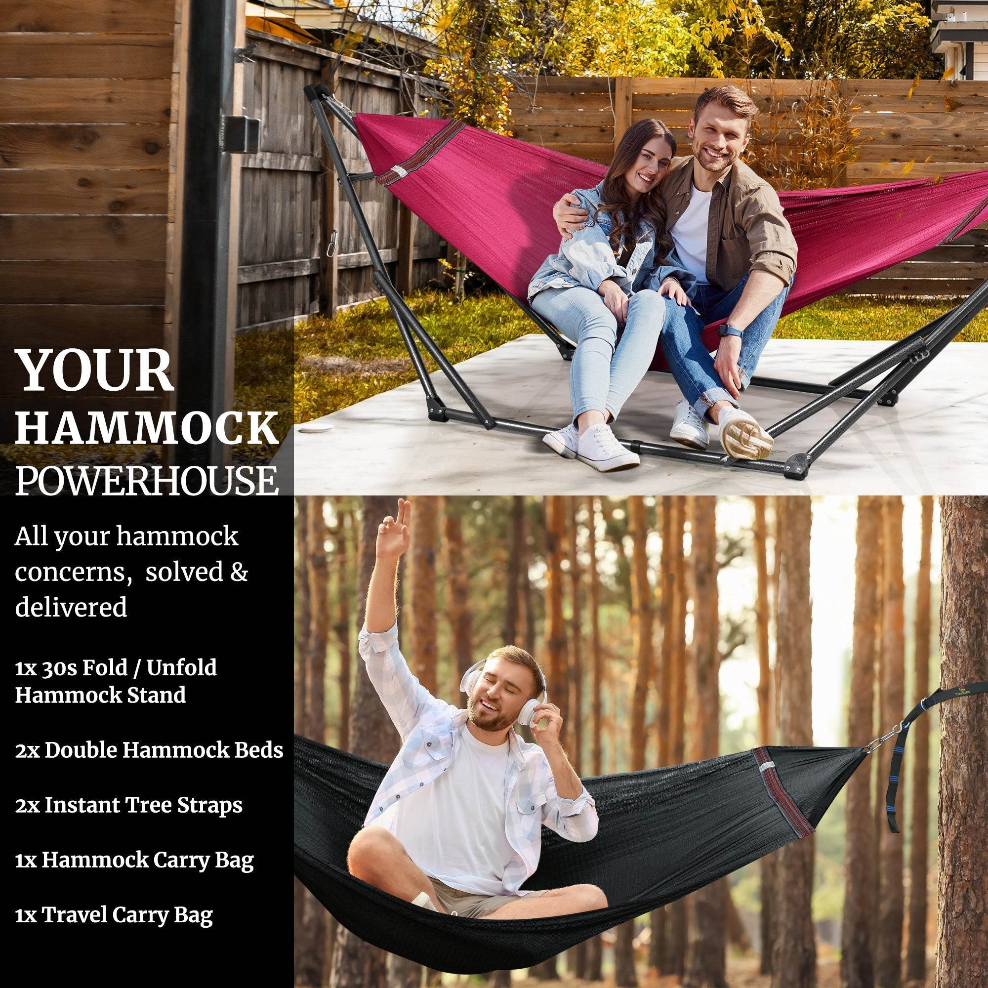 Tranquillo Comfort Set Original Hammock Stand 