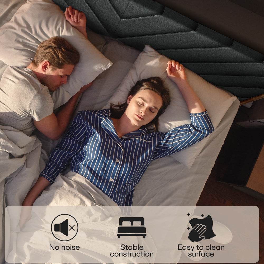 Astoria Upholstered Solid Wood Bed Frame 