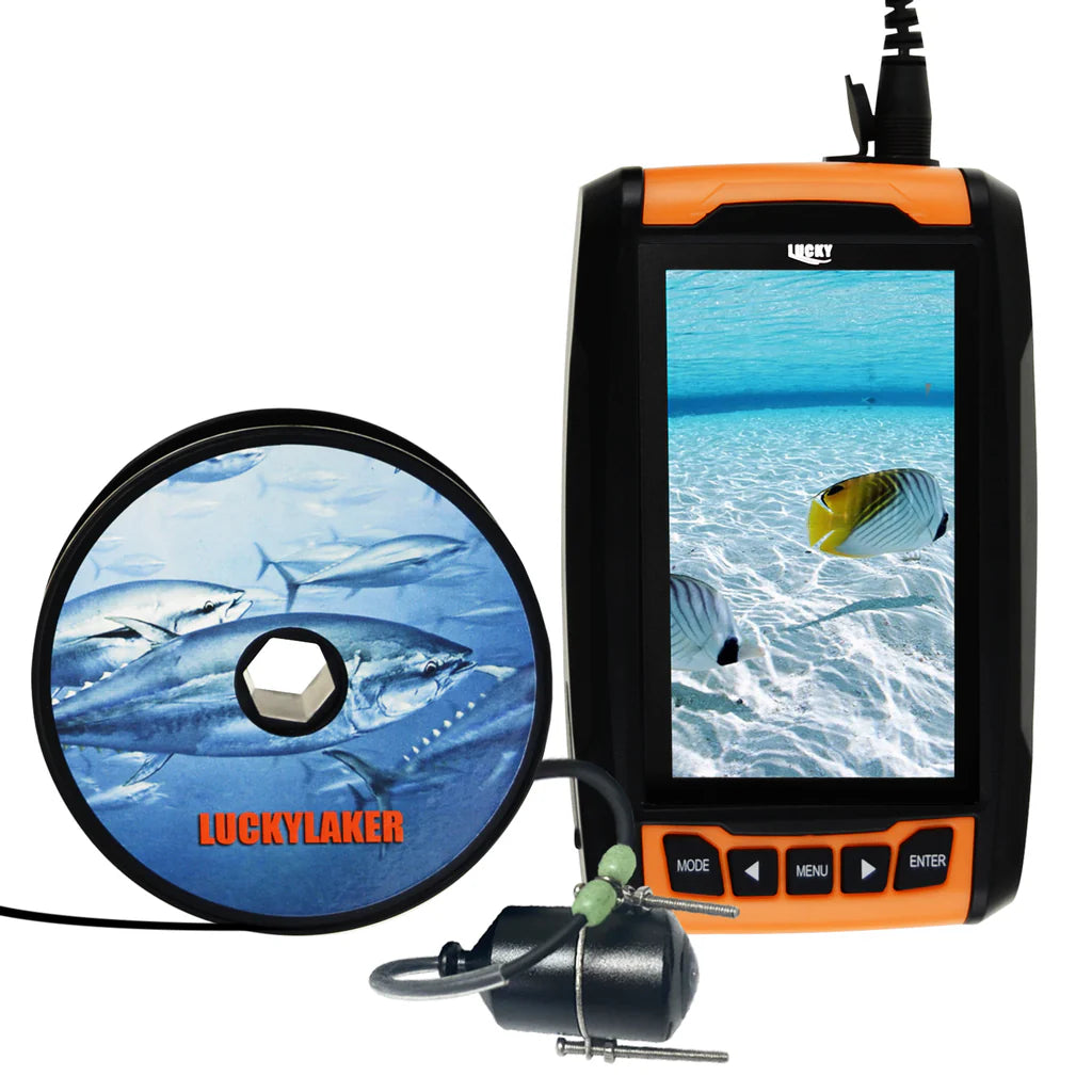FF-180PR Underwater Fishing Camera Fish Locator, 4.3" HD LCD Monitor, 120° Wide-Angle Camera, 20M Cable, Video Recording