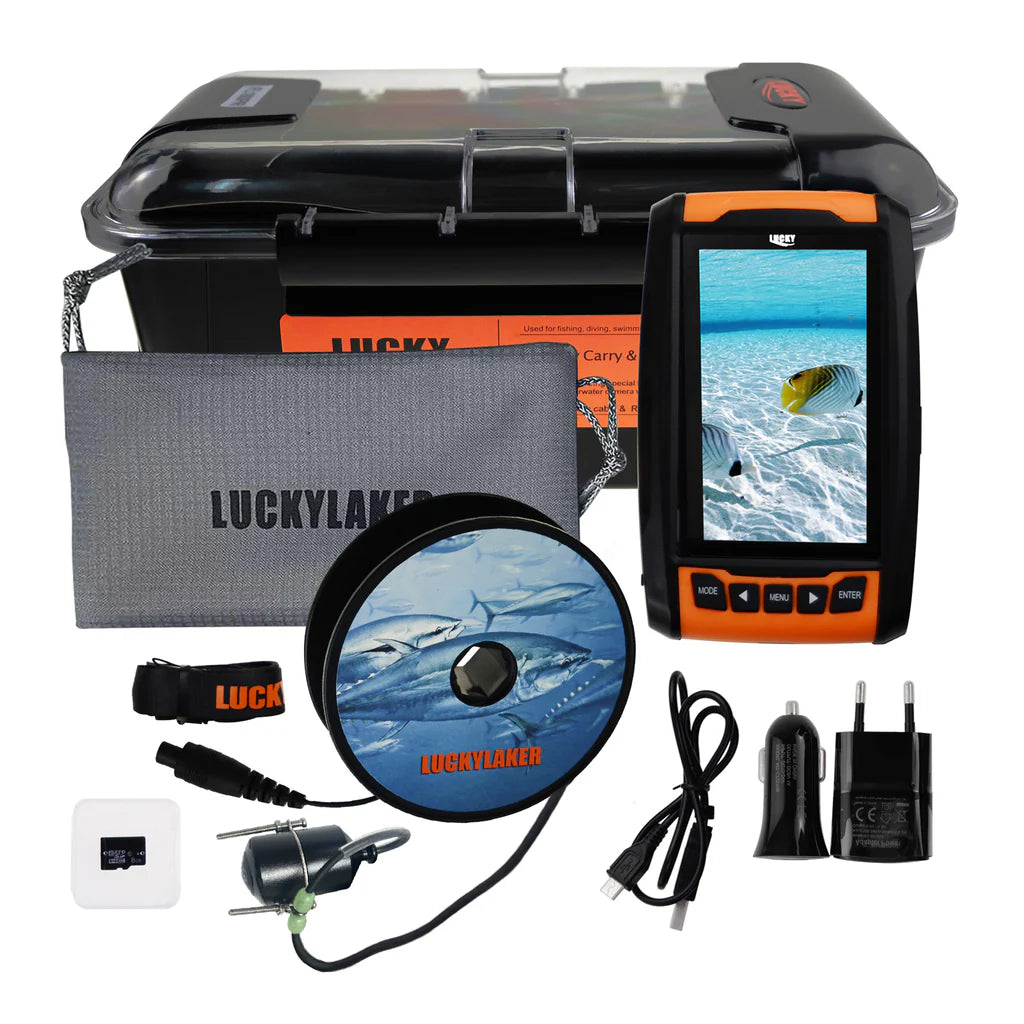 FF-180PR Underwater Fishing Camera Fish Locator, 4.3" HD LCD Monitor, 120° Wide-Angle Camera, 20M Cable, Video Recording