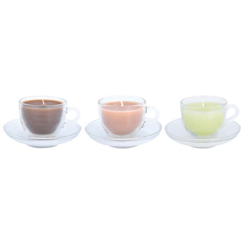 Glass Espresso Cup With Candle 