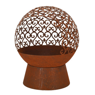 Fire Ball Laser Cut Curls Rust S 